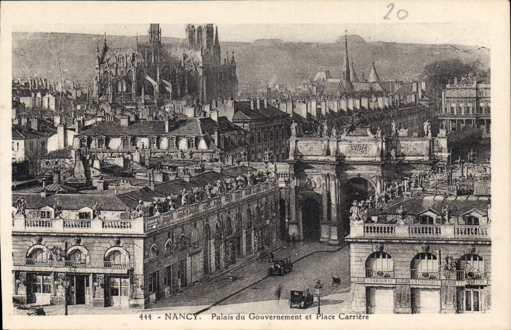 CPA Nancy Palais du Gouvernement et Place Carriere 