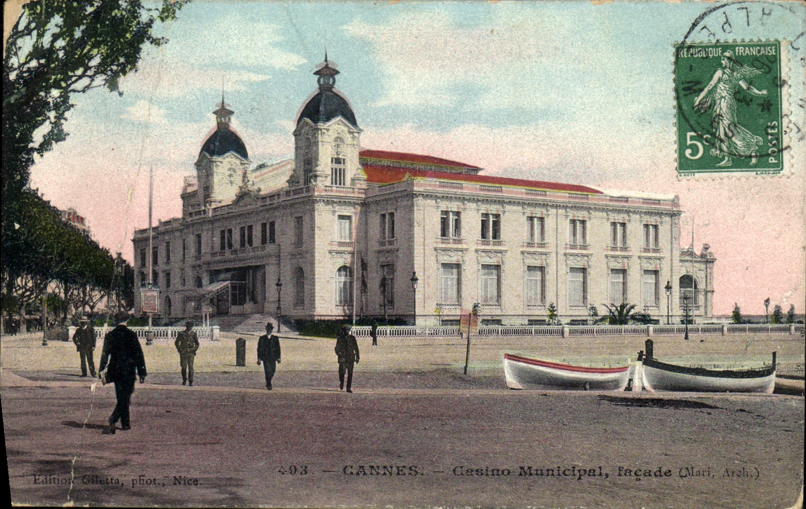 CPA Cannes Casino Municipal facade 