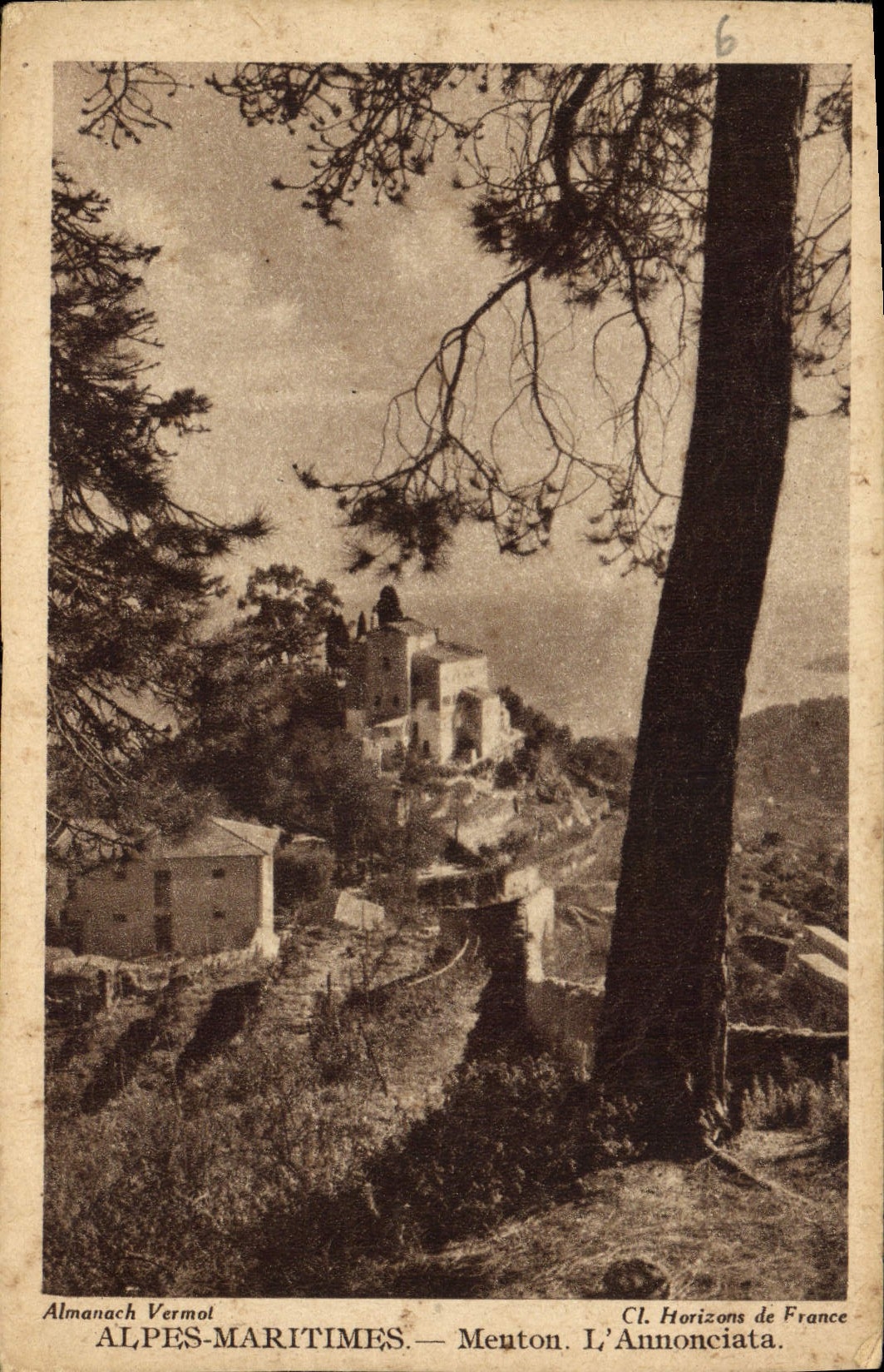 CPA Alpes Maritimes Menton l'Annonciata 