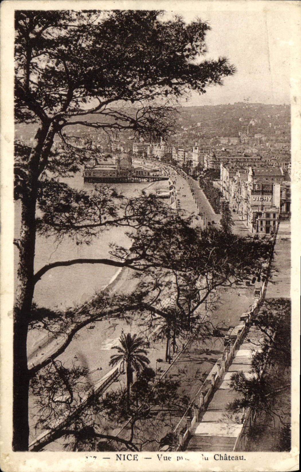 CPA Nice vue prise du Chateau 
