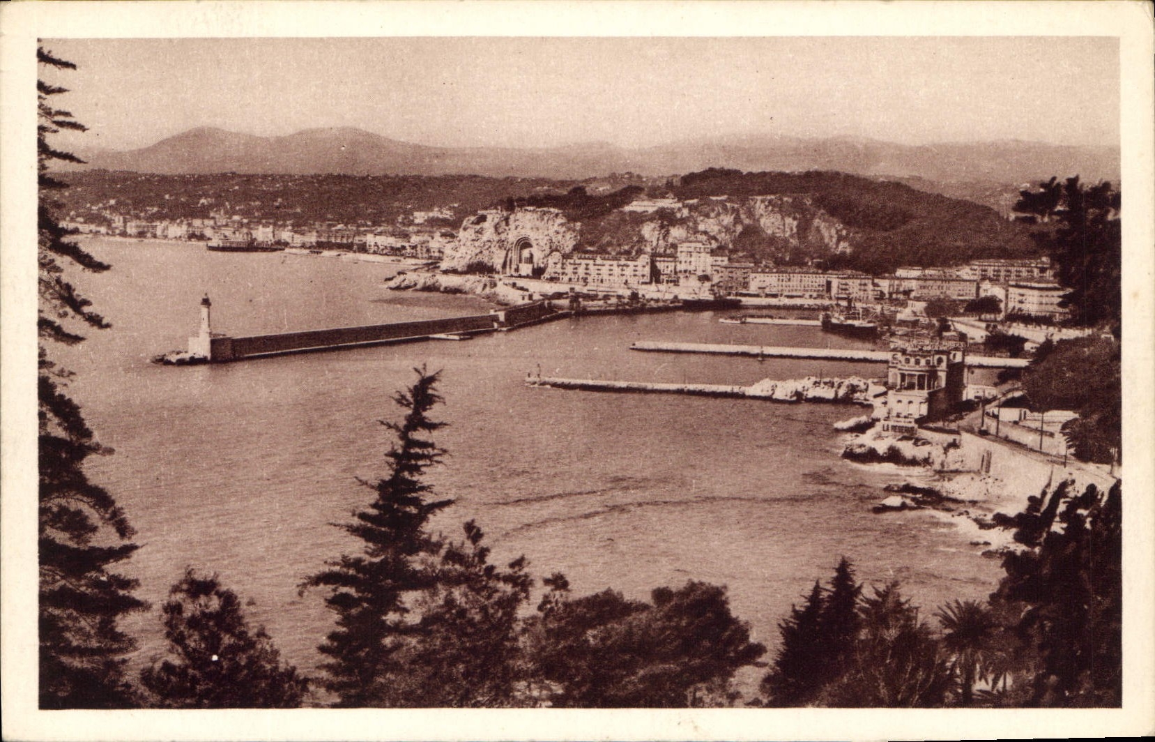 CPA Cote d'Azur Nice Vue generale 