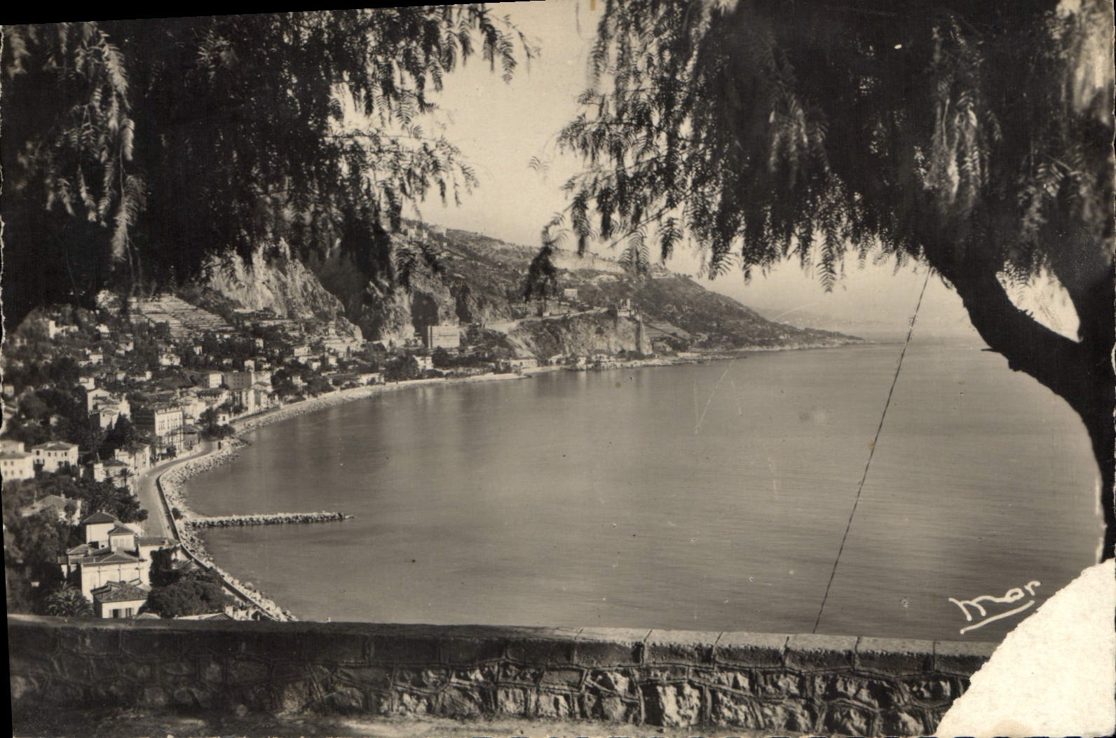 CPA Frontiere Franco Italienne Menton Garavan 