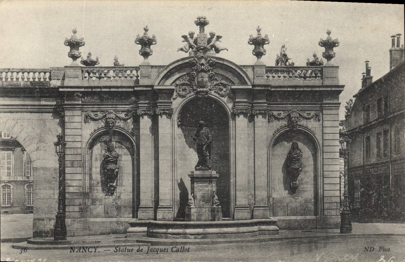 CPA Nancy Statue de Jacques Callot 