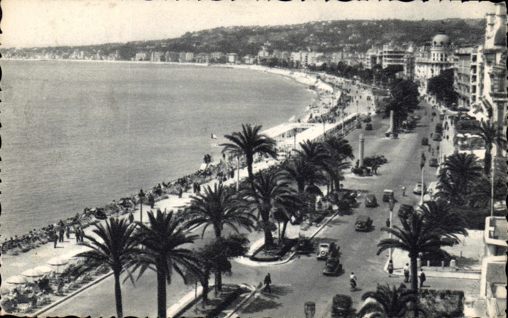 CPA Nice Promenade des Angalis vue prise de l'Hotel Ruhl