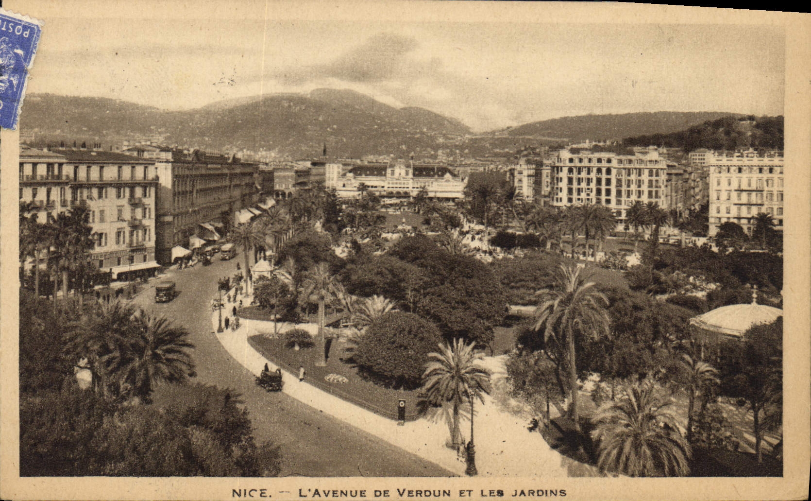 CPA Nice l'Avenue de Verdun et les Jardins 