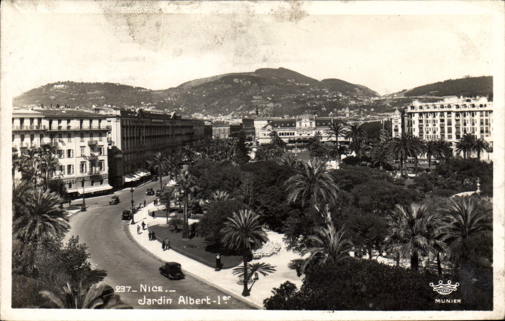 CPA Nice Jardin Albert Ier 