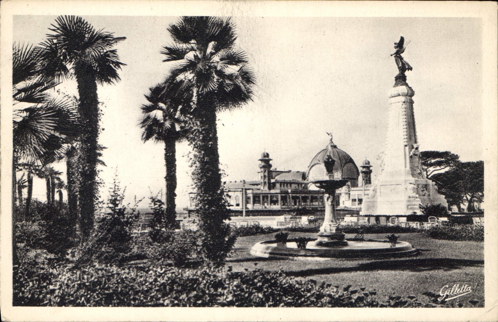 CPA Cote d'Azur Artistique Nice La Jetee Promenade et les Jardins Albert Ier 