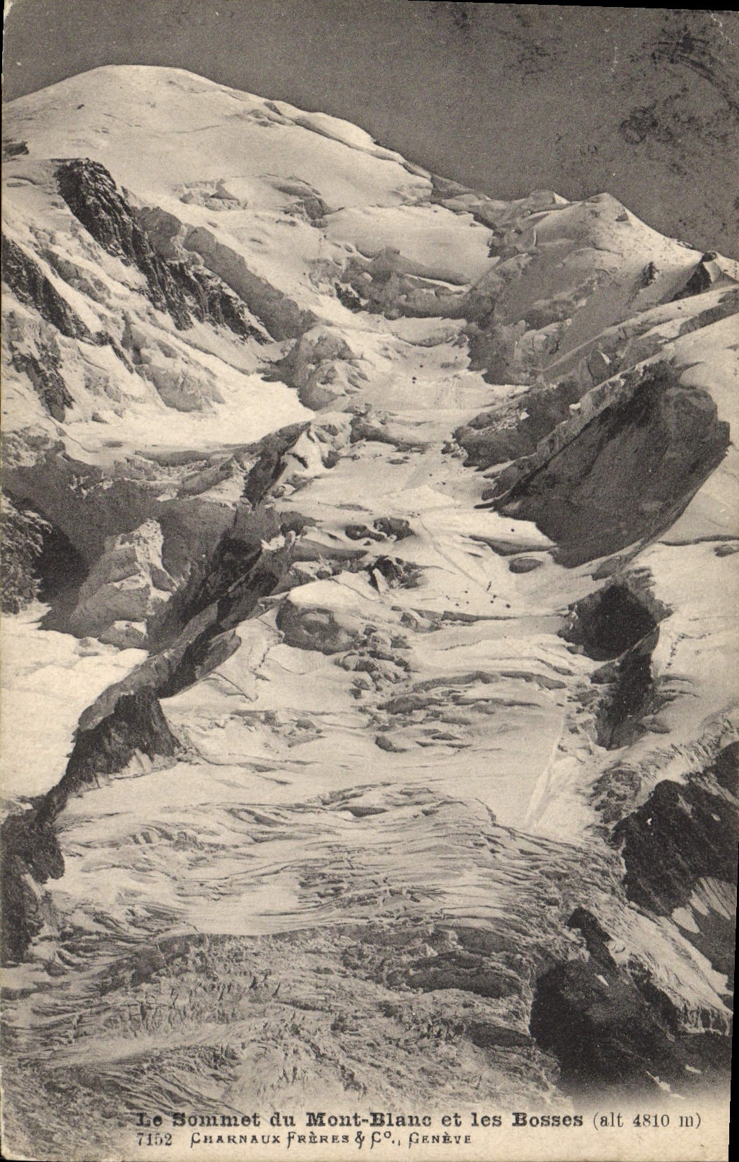 CPA Le Sommet du Mont Blanc et les Bosses 