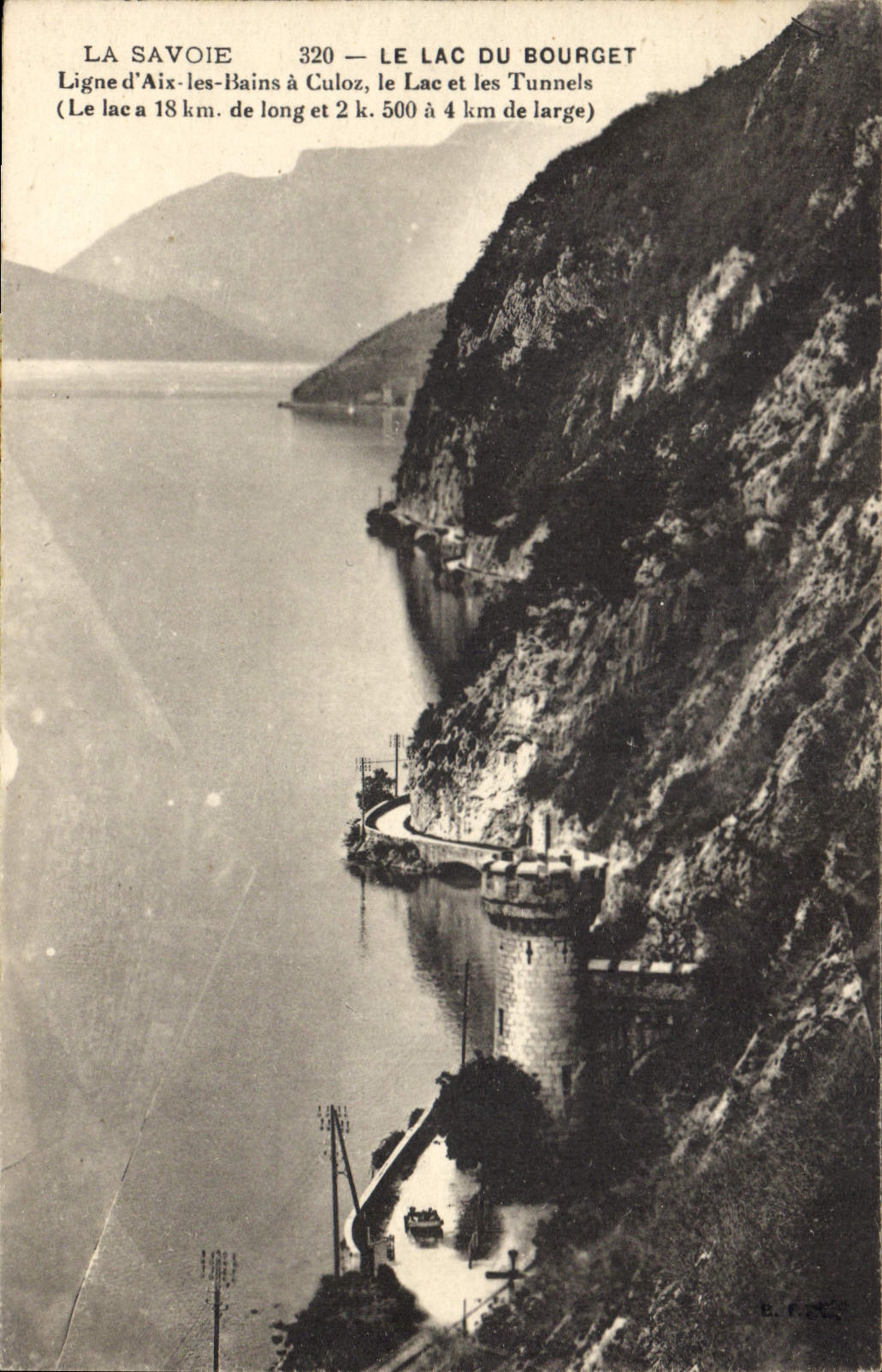 CPA La Savoie le Lac du Bourget Ligne d'Aix les Bains a Culoz le Lac et les Tunnels 