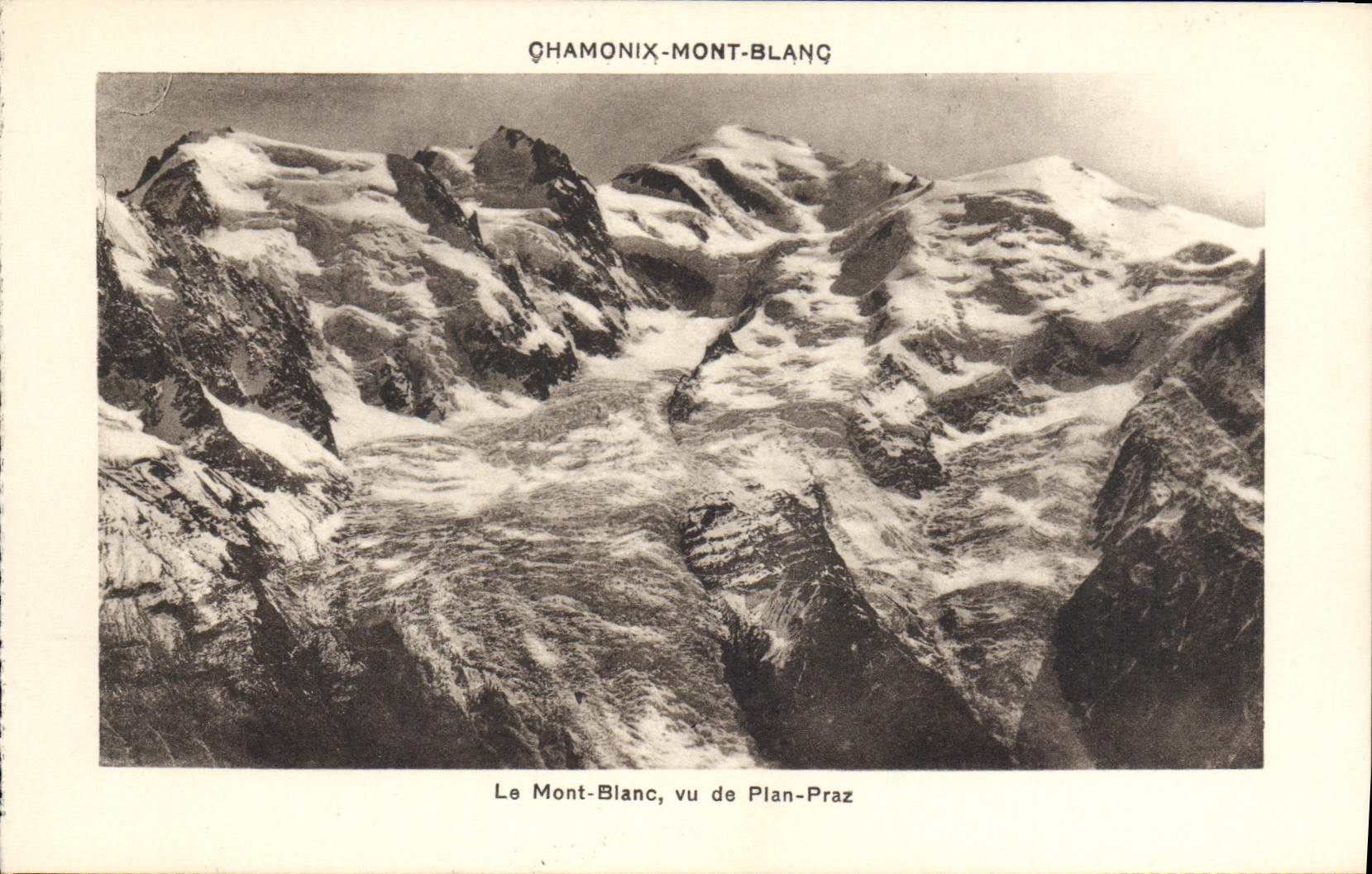 CPA Chamonix Mont Blanc le Mont Blanc vu de Plan Praz 