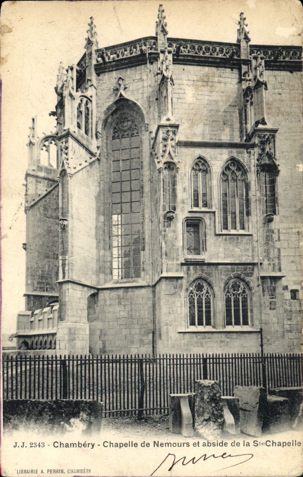CPA Chambery Chapelle de Nemours et Abside de la Ste Chapelle 