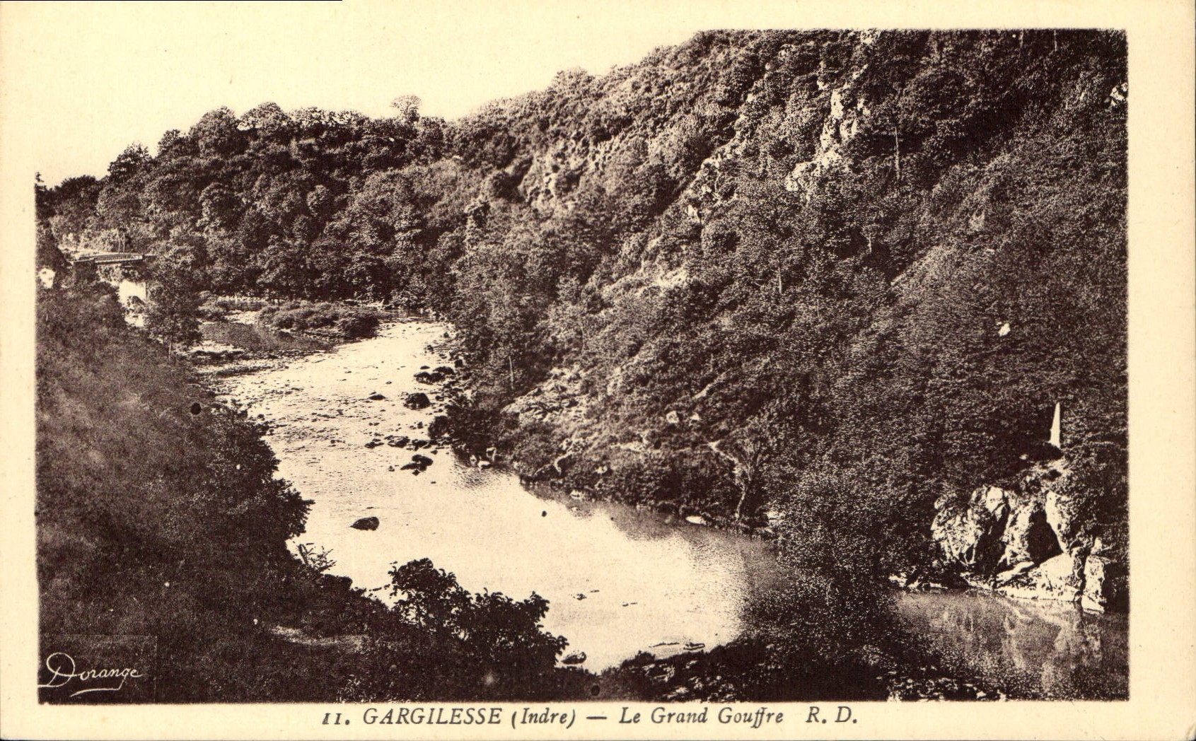 CPA Gargilesse Indre le Grand Gouffre 