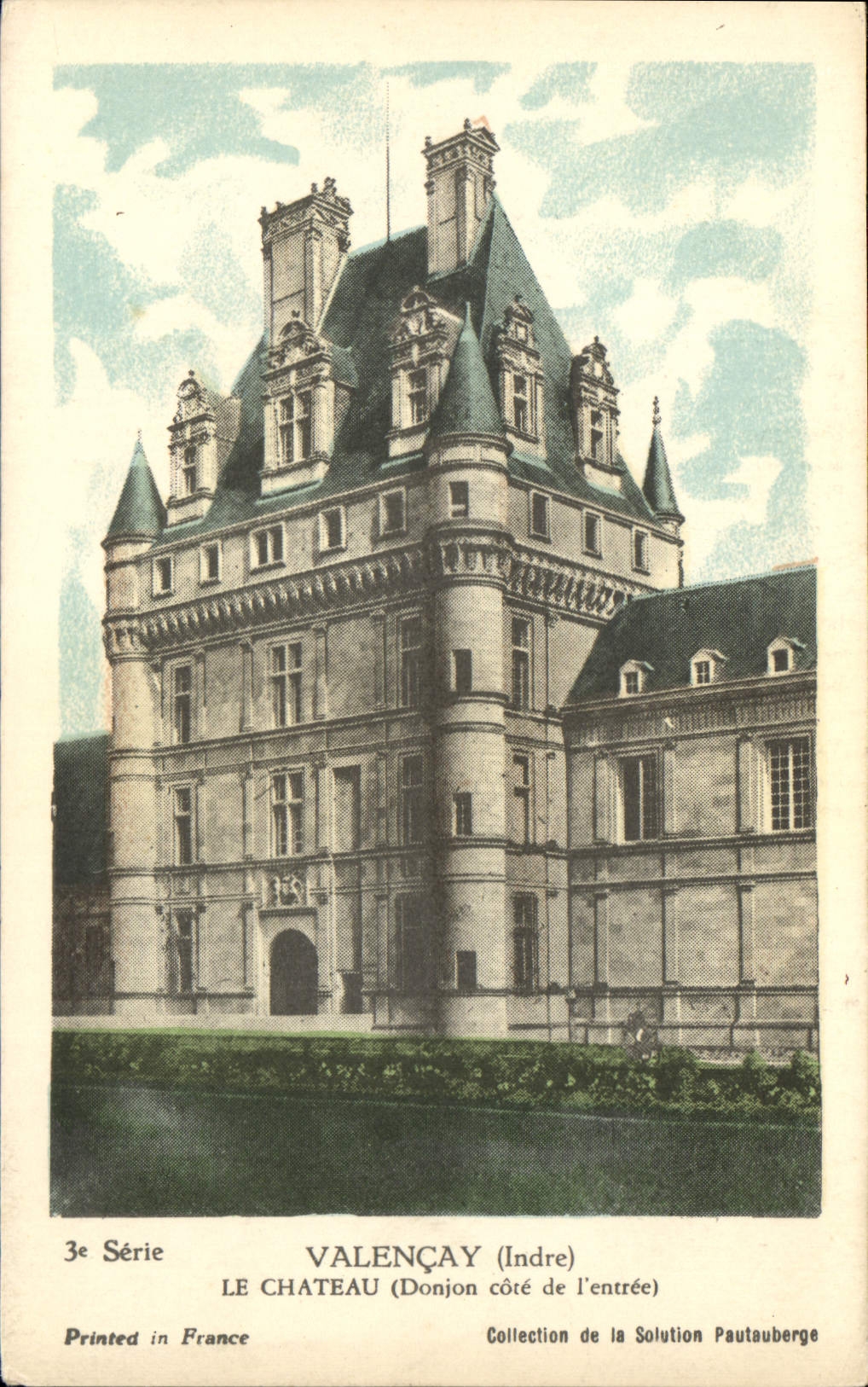 CPA Valencay Indre le Chateau Donjon Cote de l'Entree 