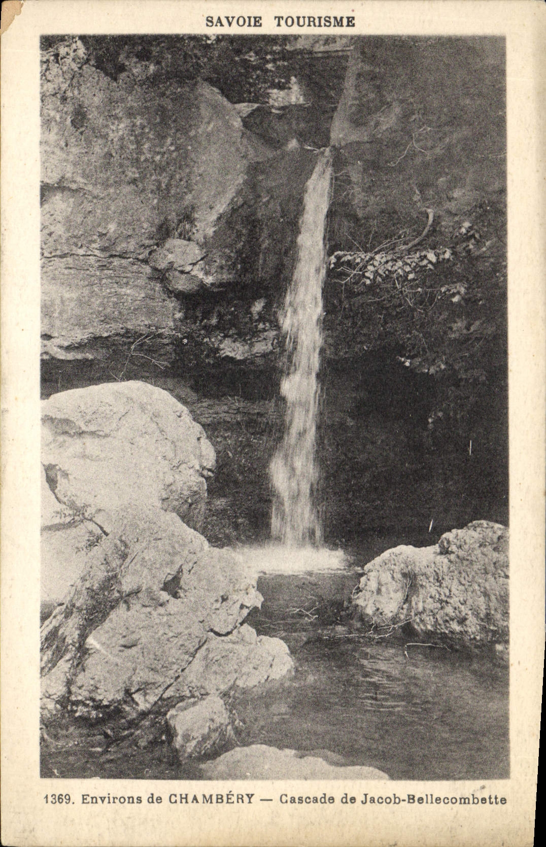 CPA Environs de Chambery Cascade de Jacob Bellecombette 