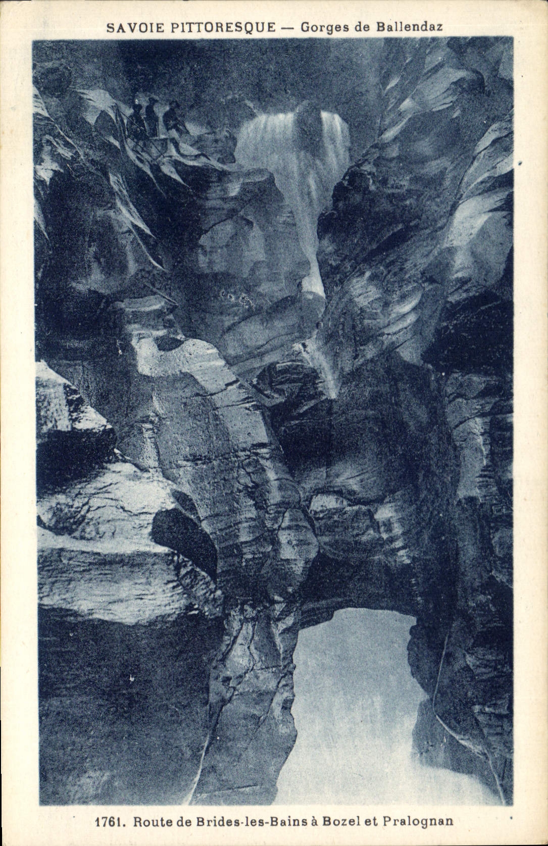 CPA Savoie Pittoresque Gorges de Ballendaz Route de Brides les Bains a Bozel et Pralognan