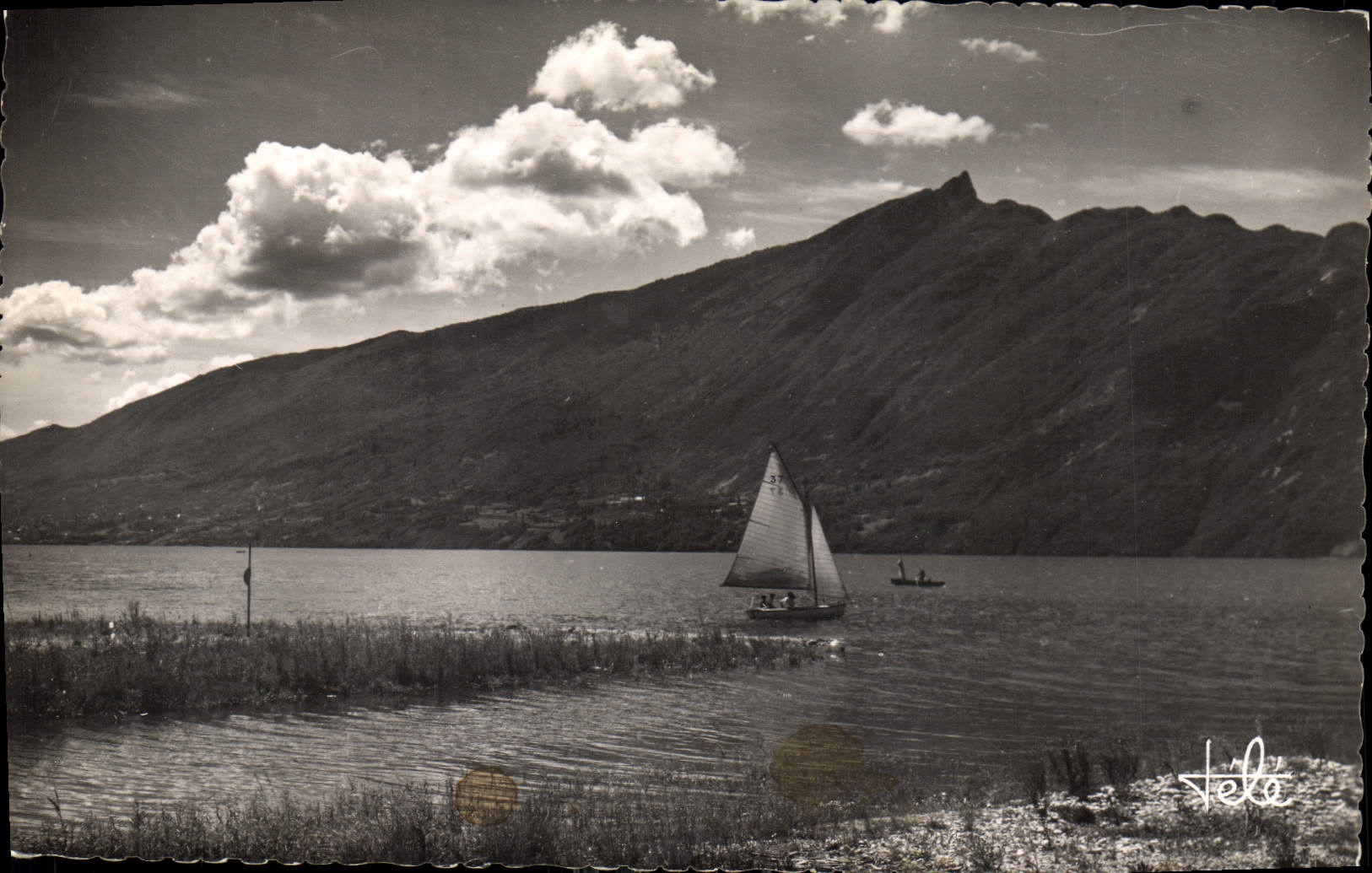 CPA Aix les Bains Lac Bourget et la Dent du Chat 