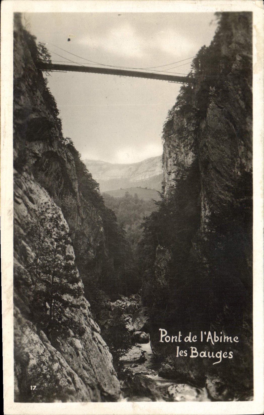 CPA Pont de l'Abime les Bauges 