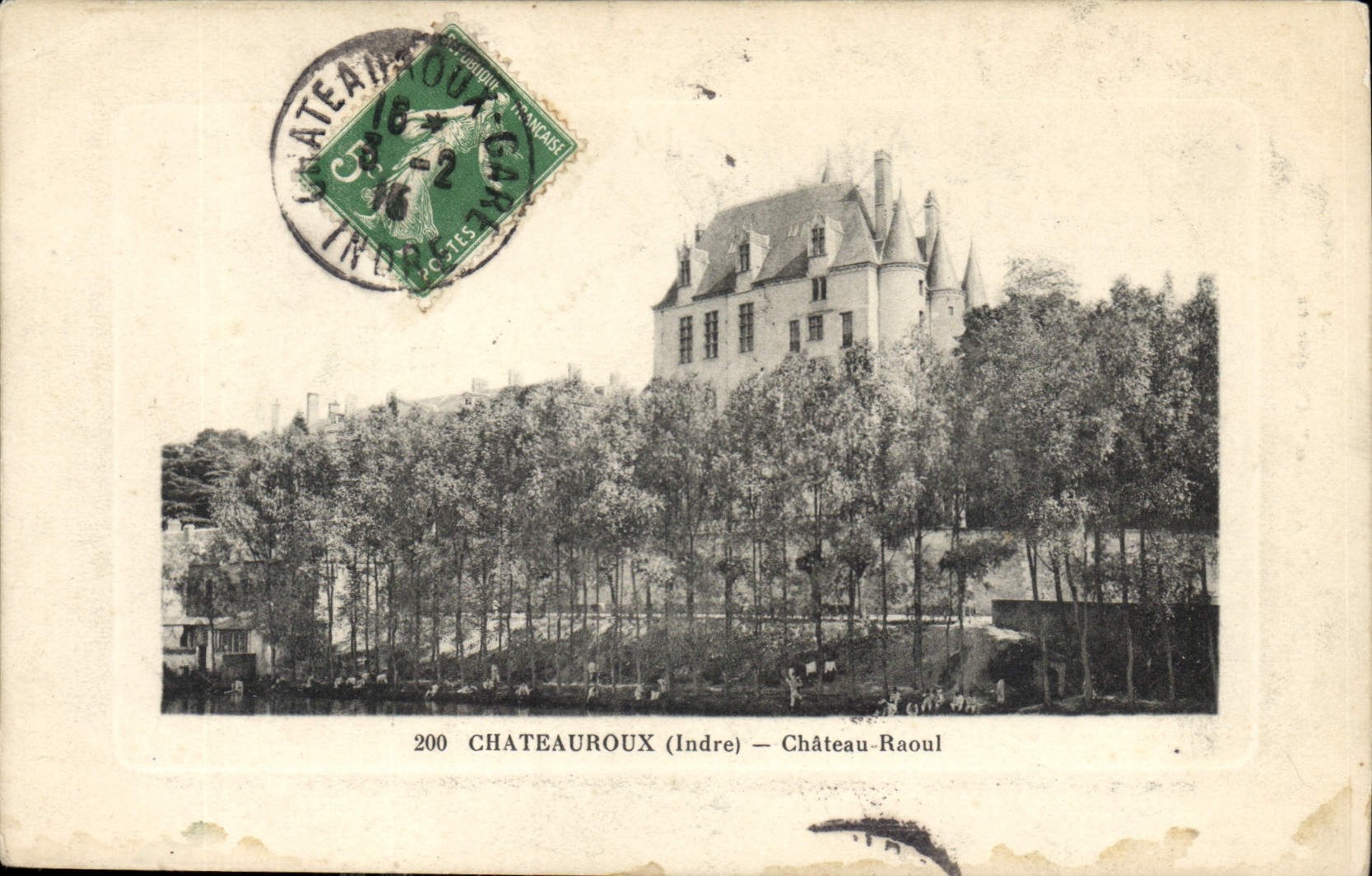 CPA Chateauroux Indre Chateau Raoul