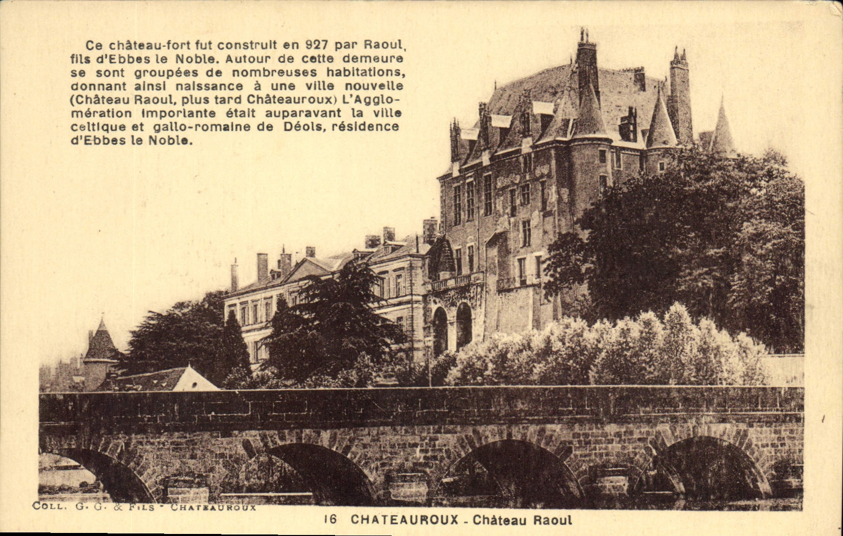 CPA Chateauroux Chateau Raoul 