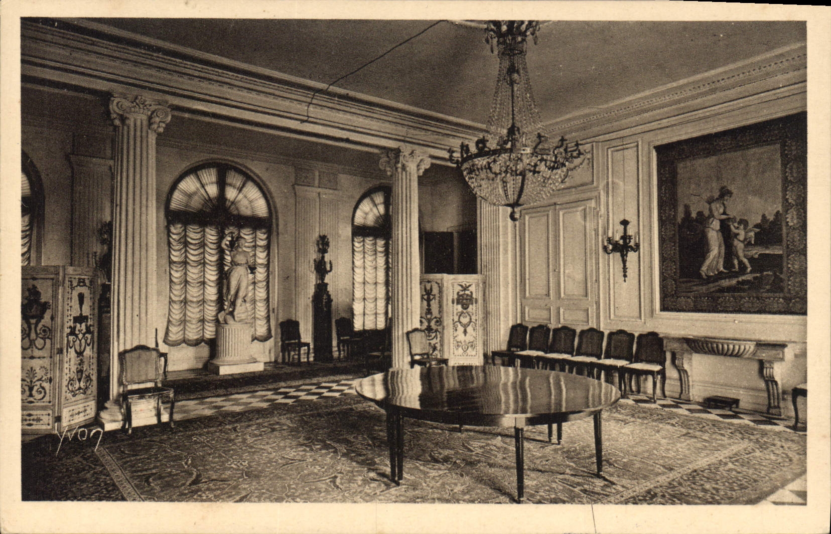 CPA Chateau de Valencay Salle a manger 