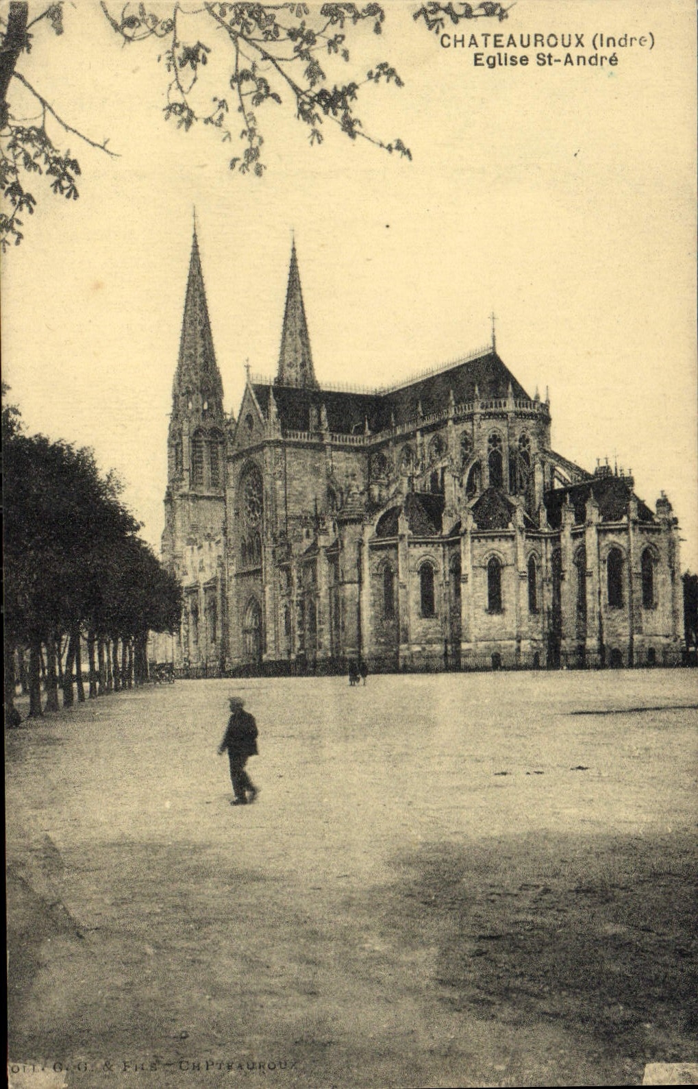 CPA Chateauroux Indre Eglise St Andre