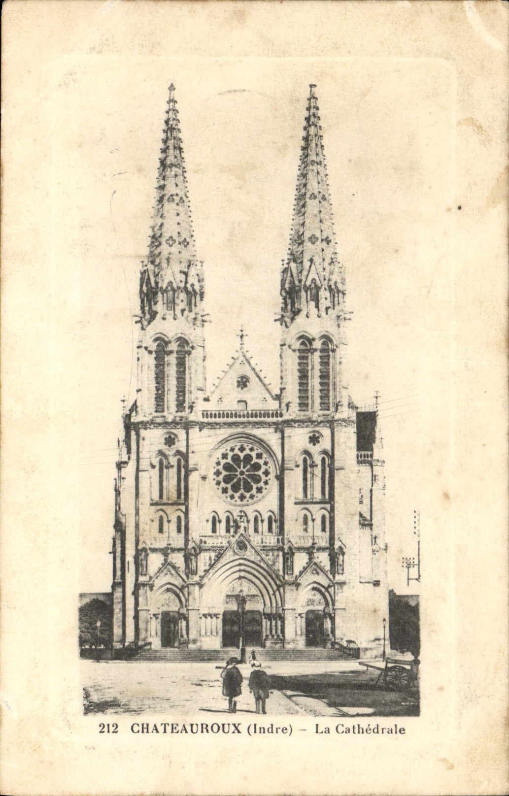 CPA Chateauroux Indre la Cathedrale