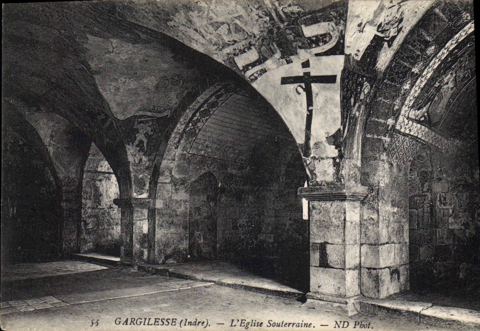 CPA Gargilesse Indre l'eglise Souterraine 