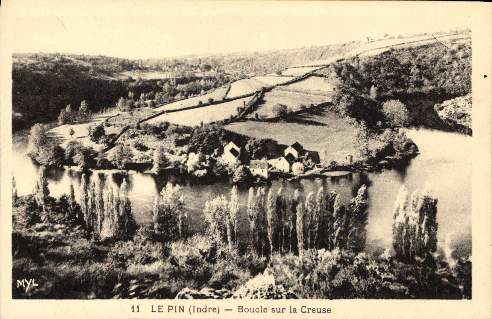 CPA Le Pin Indre Boucle sur la Creuse 