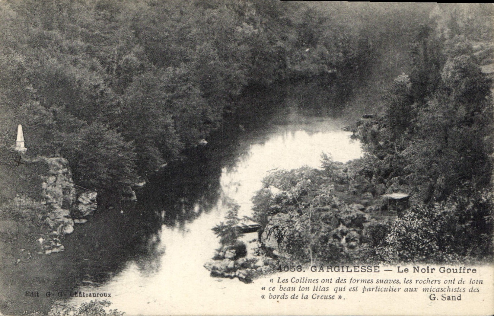CPA Gargilesse le Noir Gouffre 