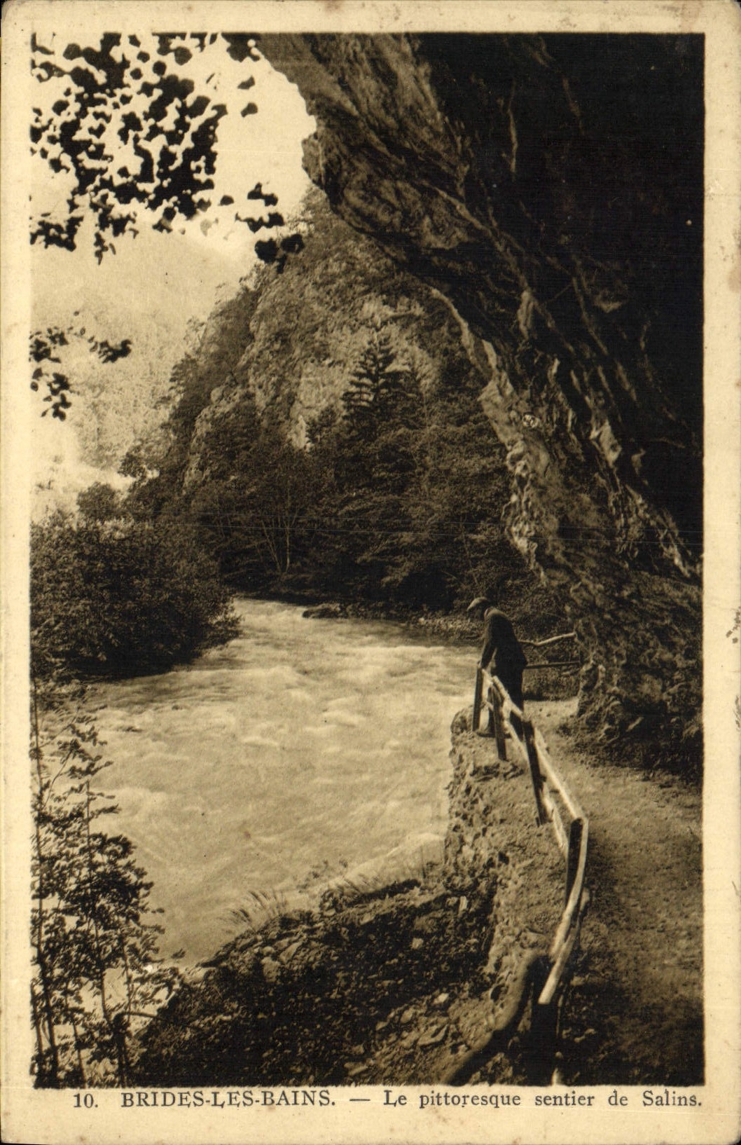 CPA Brides les Bains le Pittoresque Sentier de Salins