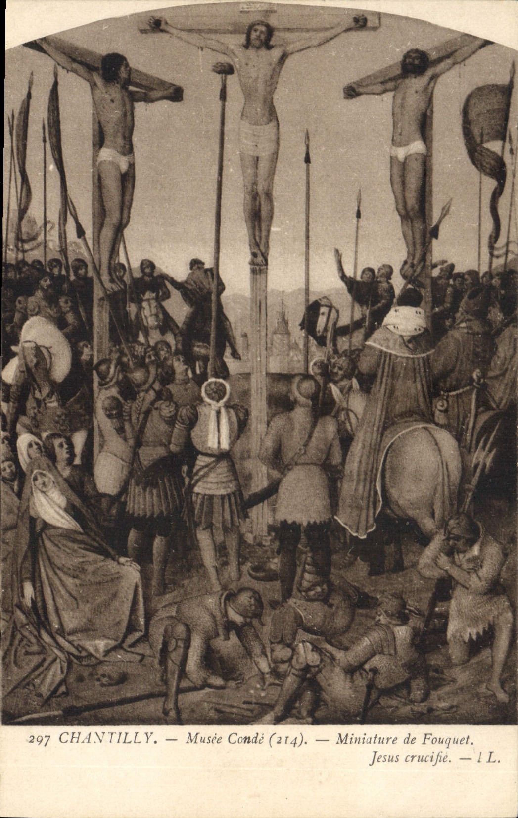 CPA Chantilly Musee conde 214 Miniature de Fouquet Jesus crucifie 
