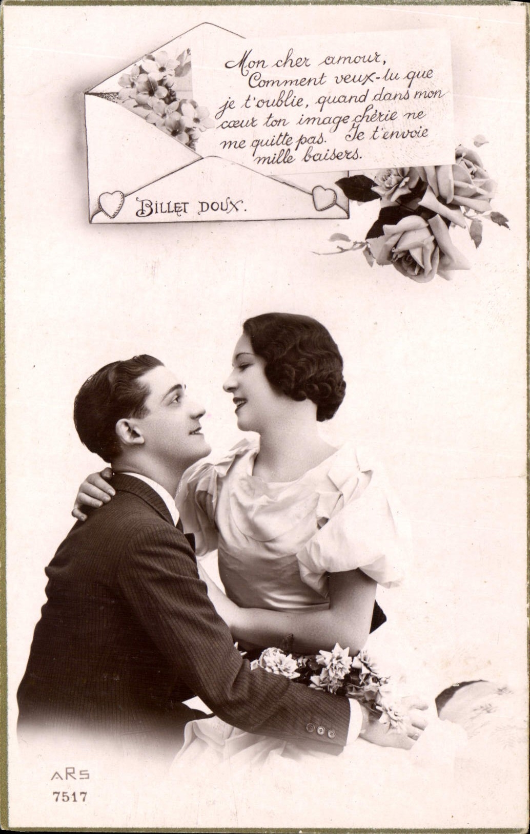 CPA Mon Cher amour convment veux tu que je t'oublie quand dans mon coeur ton image cherie ne me quit