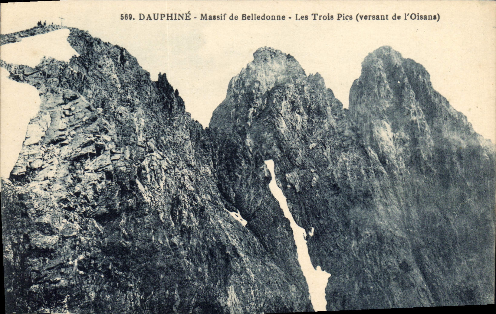 CPA Dauphine Massif de Belledonne les Trois Pics Versant de l'Oissans