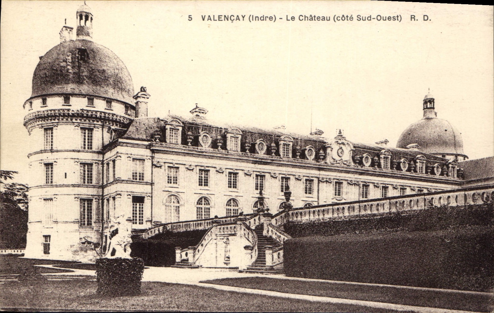 CPA Valencay Indre le Chateau Cote Sud Ouest 