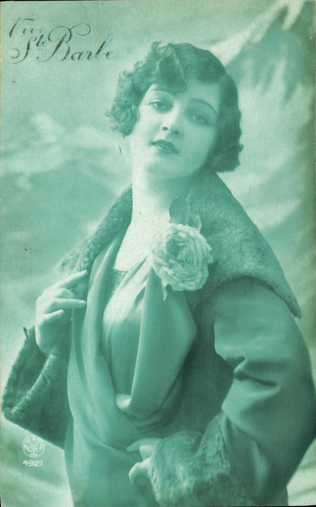 CPA Vive Ste Barbe Femme