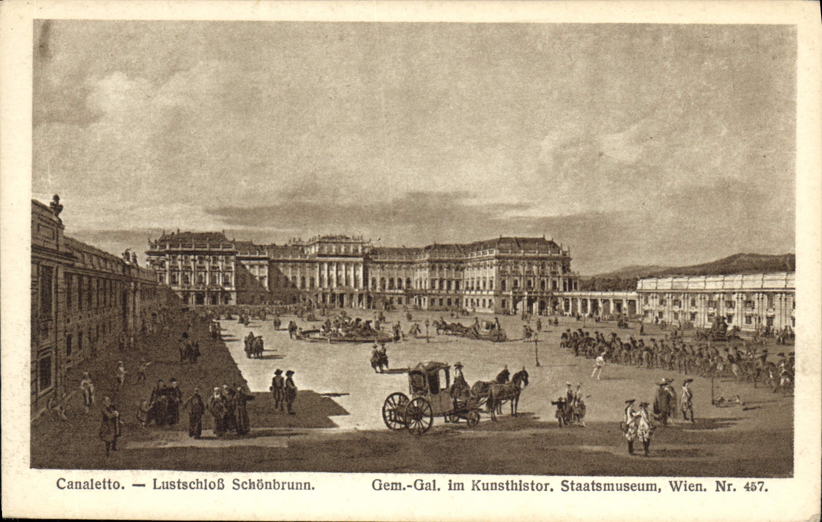 CPA Ganaletto Lustschloss Schonbrunn Gem Gai Im Kunsthistor Staatsmuseum Wien