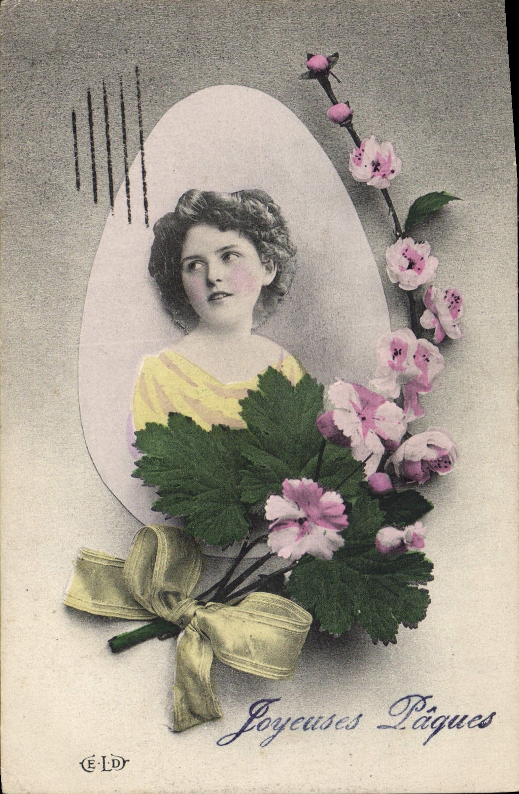 CPA Joyeuses Paques  Femme