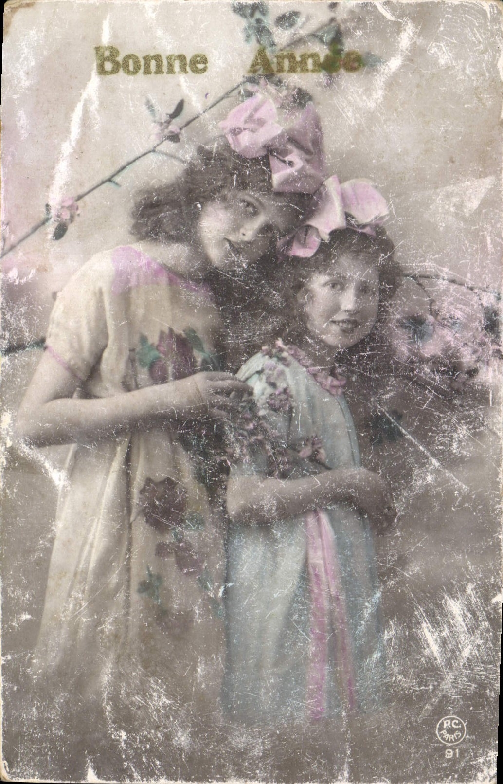 CPA Bonne Annee Enfants