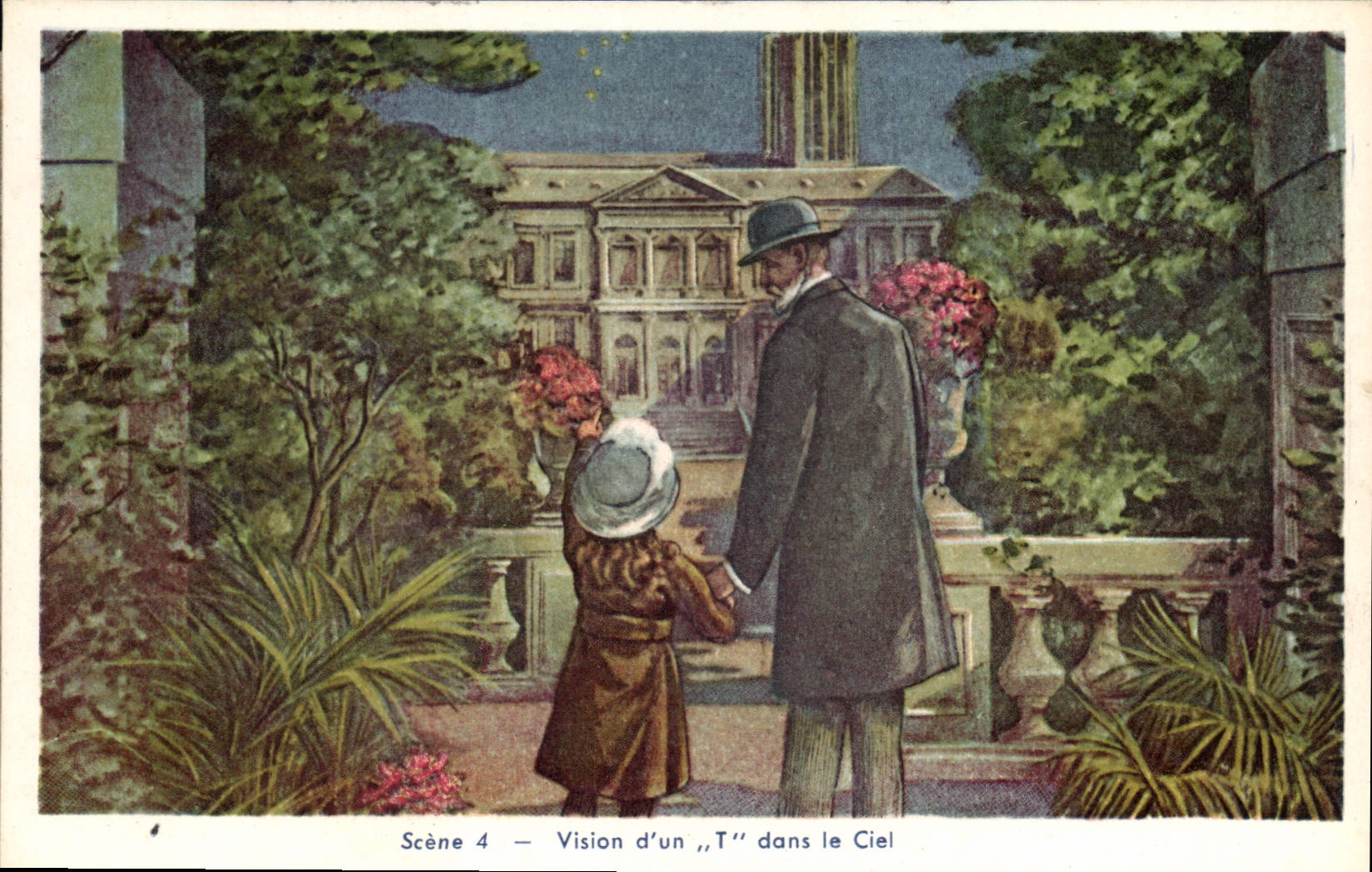 CPA Scene 4 Vision d'un t dans le Ciel 