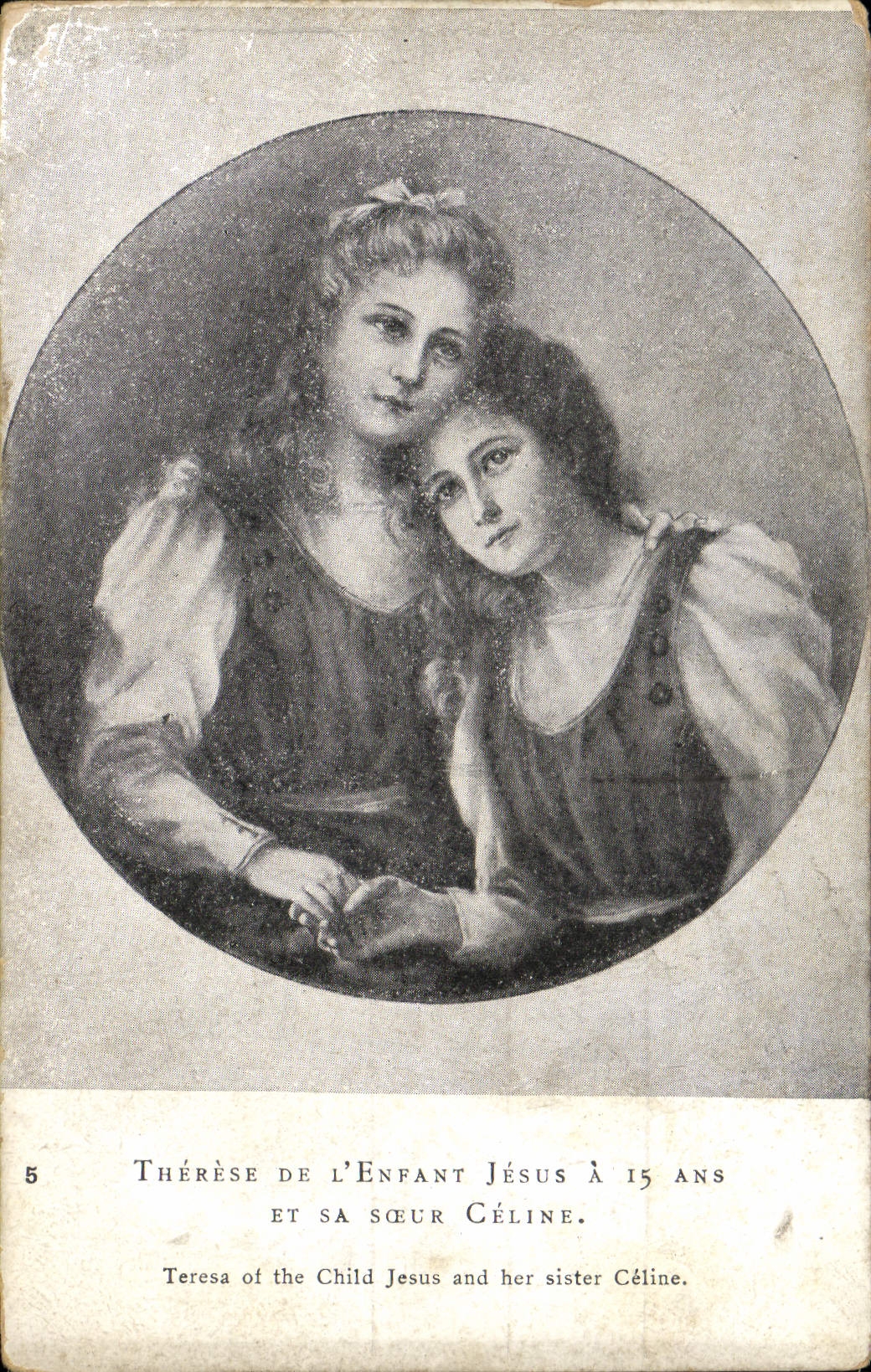 CPA Therese de l'Anfant Jesus a 15 ans et sa Soeur Celine Femme