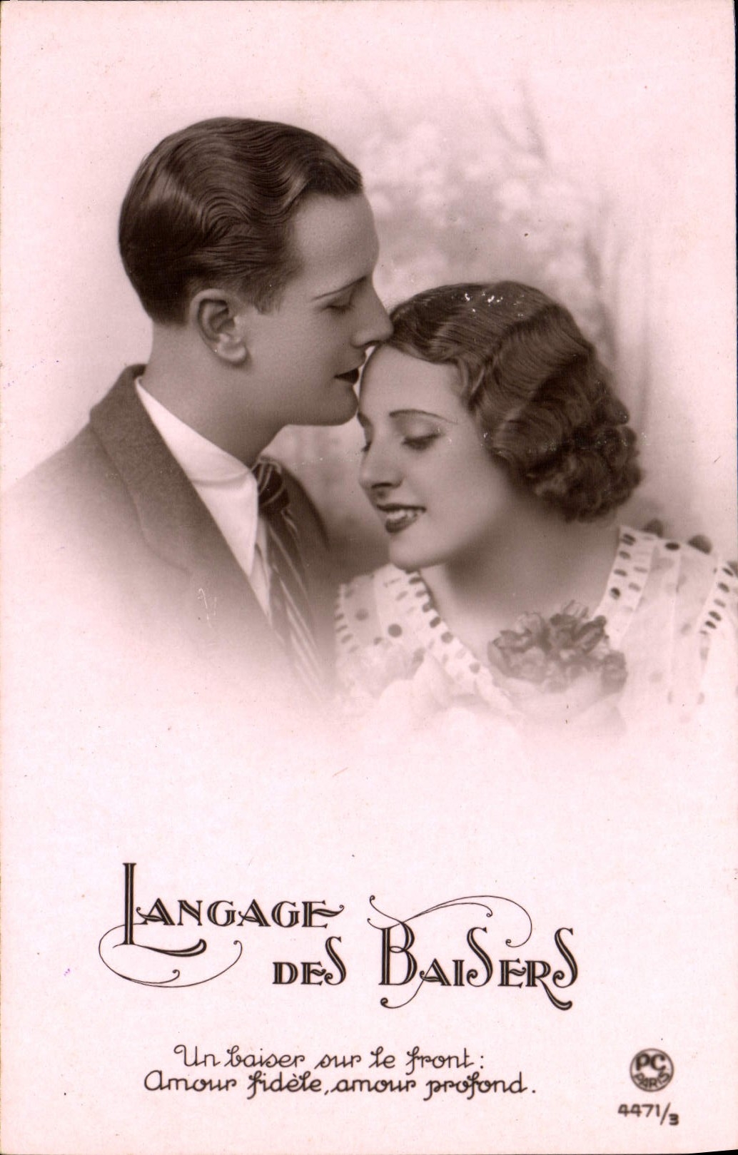 CPA Langage des Baisers Femme