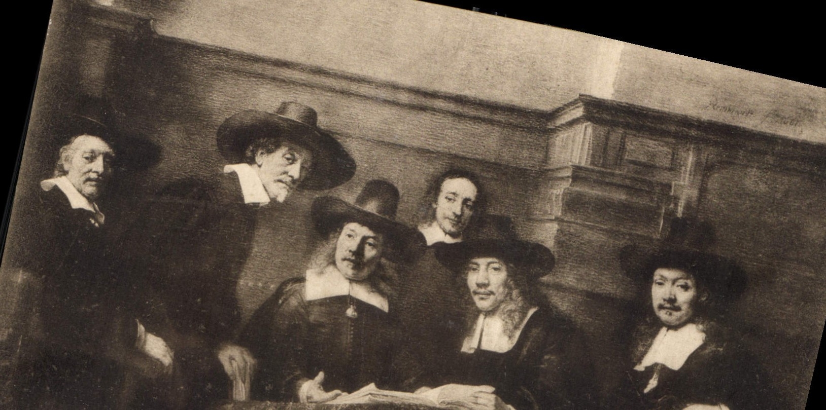 CPA Rembrandt van Rijn les Syndics des Drapiers