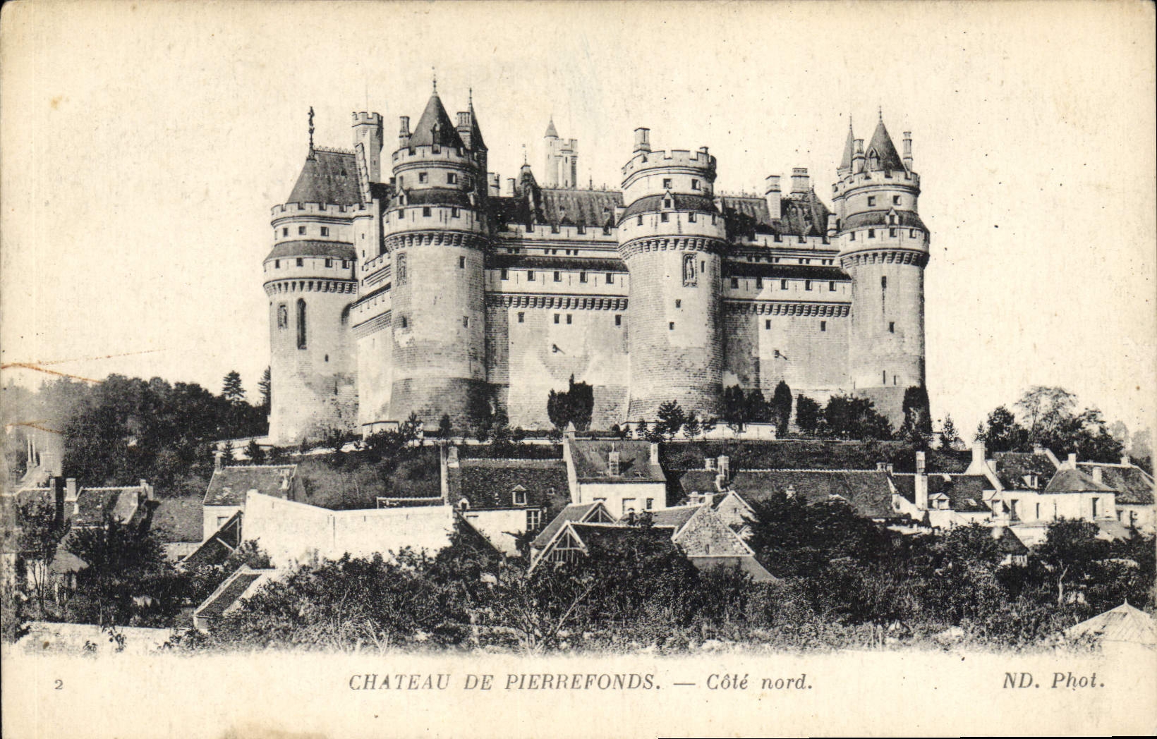 CPA Chateau de Pierrefonds Cote nord 