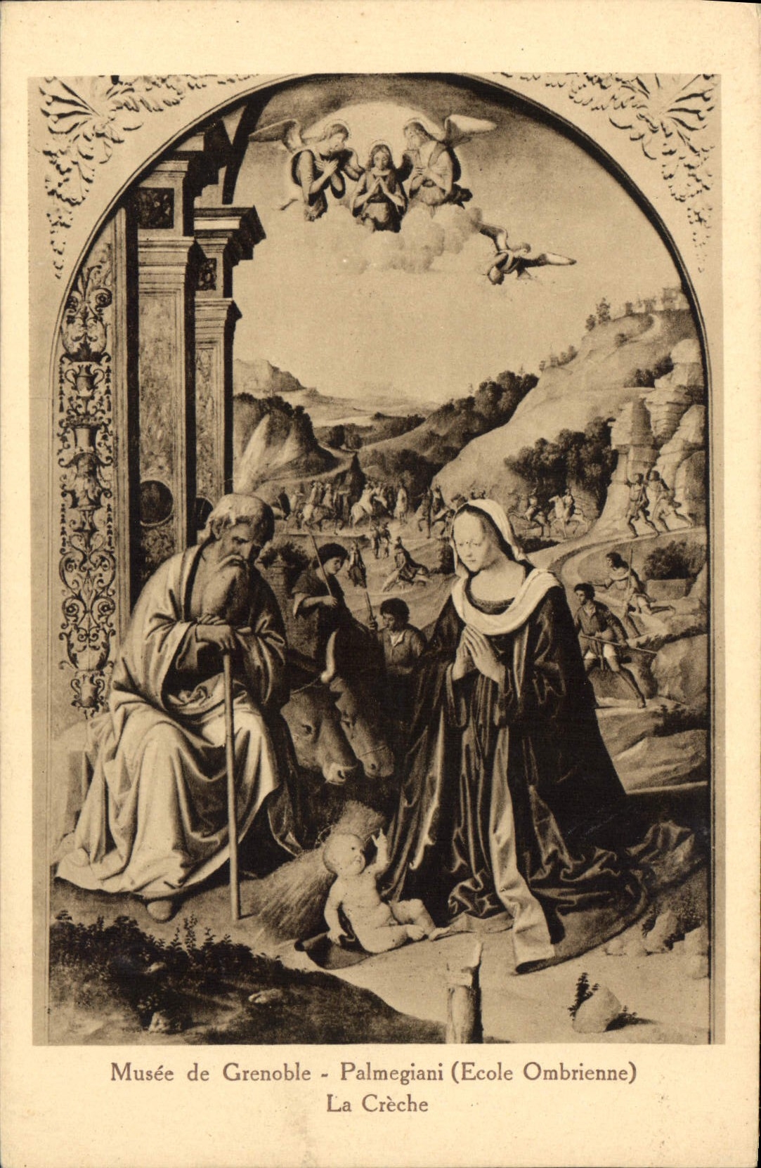 CPA Musee de Grenoble Palmegiani Ecole Ombrienne la Creche 