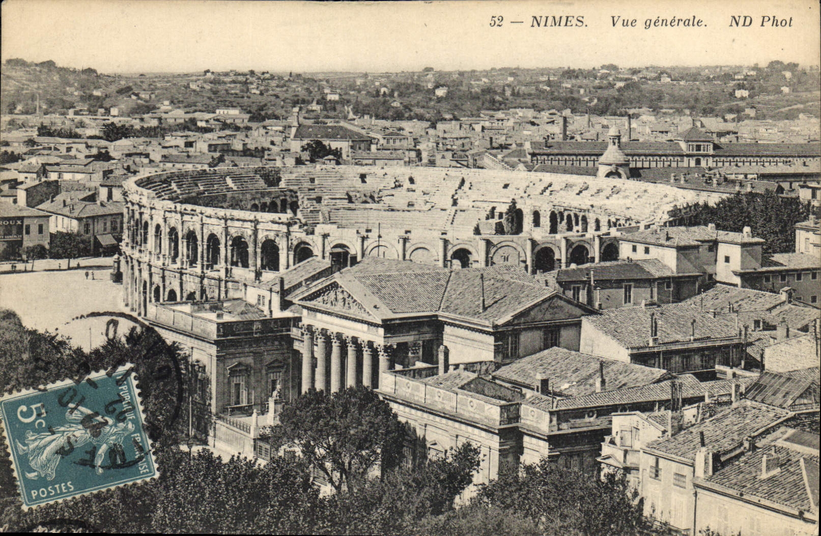 CPA Nimes Vue generale 
