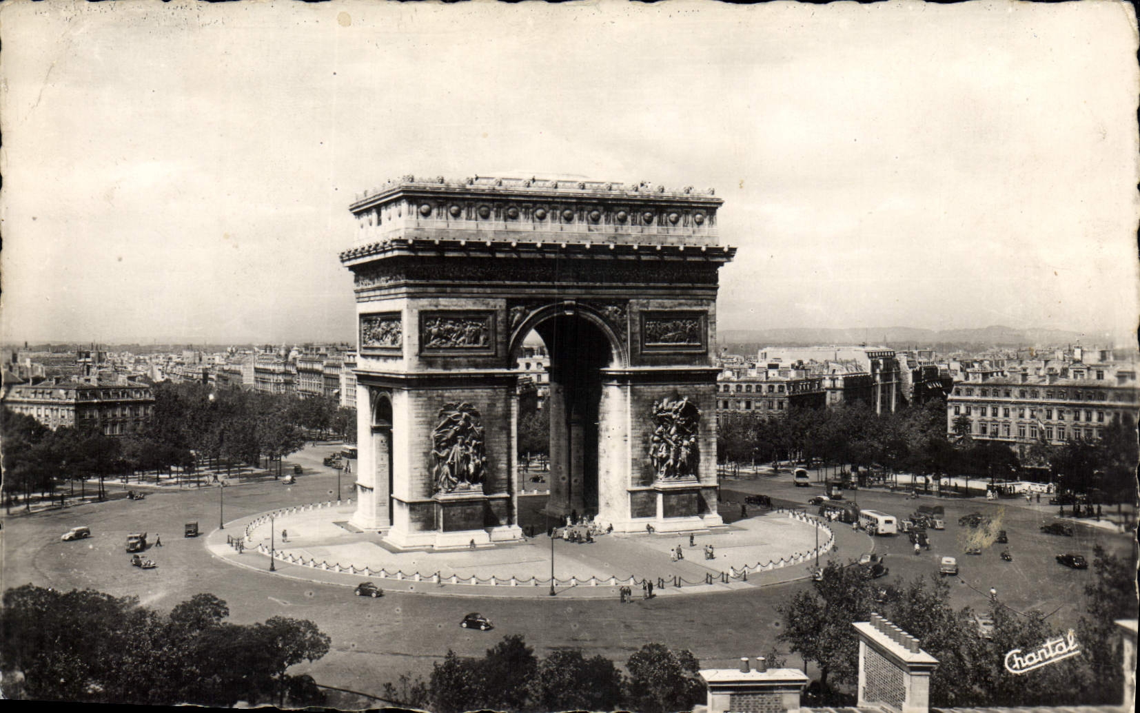 CPA Paris La Place de l'Etoile l'Arc de Triomphe 