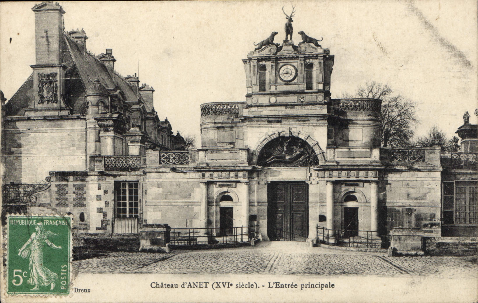 CPA Chateau d'Anet L'Entree principale