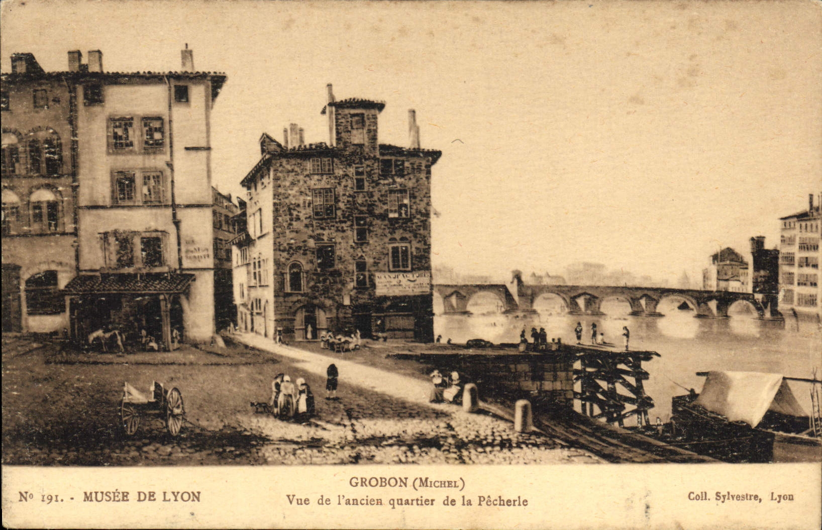 CPA Musee de Lyon Grobon Michel Vue de l'ancien quartier de la Pecherie