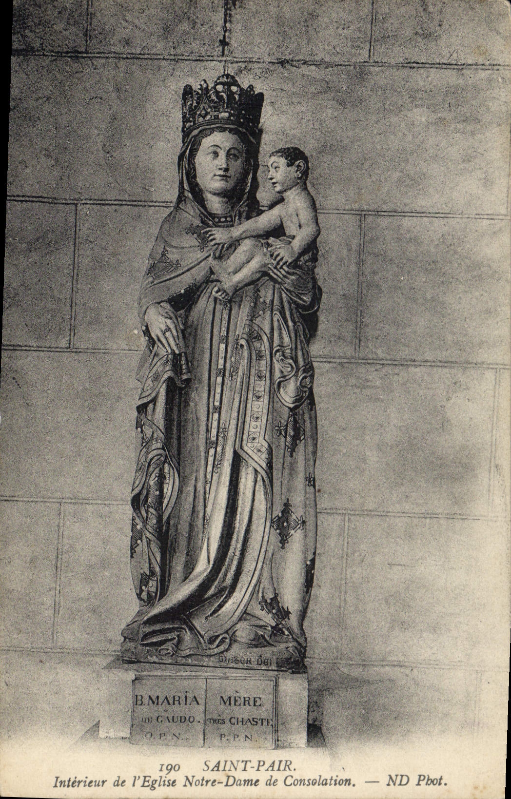 CPA Saint Pair Interieur de l'Eglise Notre Dame de Consolation 