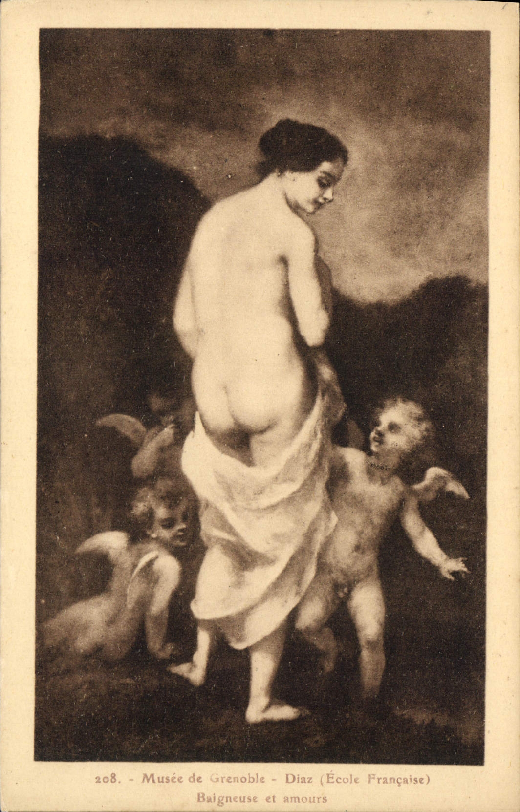 CPA Musee de Grenoble Diaz Ecole Francaise Baigneuse et amours 